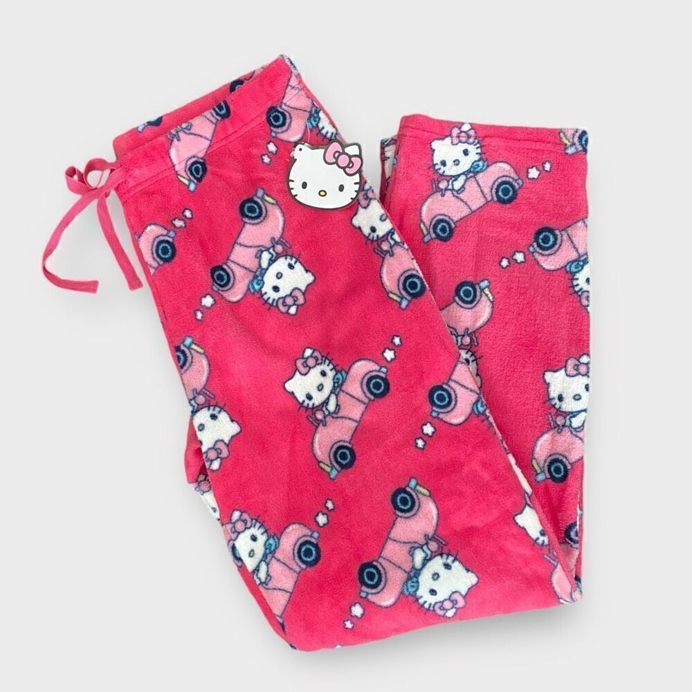 Hello Kitty Sanrio Driving Fuzzy Soft Touch Pajama Pants Womens size Medium New